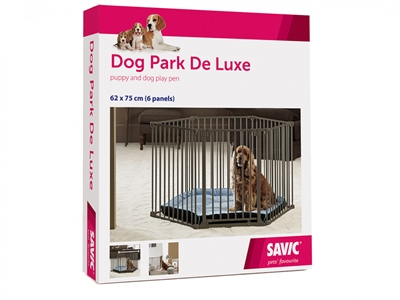 Savic puppyren dog park deluxe zwart (62X75 CM)