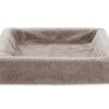 Bia bed fleece hoes hondenmand taupe (BIA-3 70X60X15 CM)