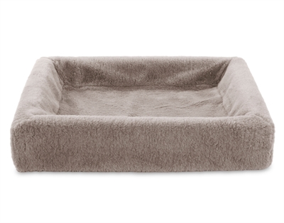 Bia bed fleece hoes hondenmand taupe (BIA-4 85X70X15 CM)