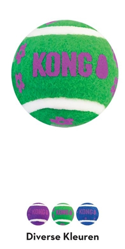 Kong kat tennisballen met bellen (4X4X4 CM 3 ST)