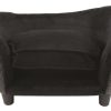 Enchanted hondenmand sofa ultra pluche snuggle wicker zwart (68X41X38 CM)