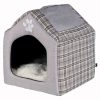 Trixie relax iglo hondenhuis silas grijs/creme (40X45X40 CM)