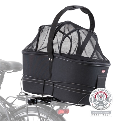 Trixie fietsmand bagage drager breed zwart (60X29X49 CM)