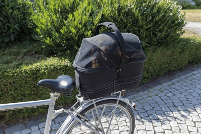 Trixie fietsmand bagage drager breed zwart (60X29X49 CM)