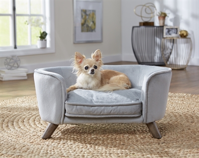 Enchanted hondenmand / sofa romy grijs (67,5X40,5X30,5 CM)