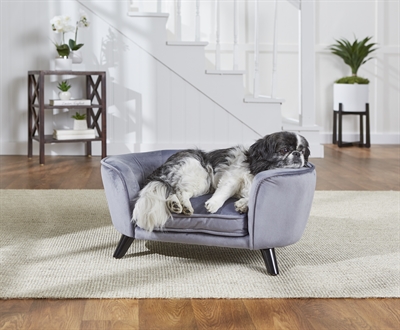 Enchanted hondenmand / sofa romy pewter grijs (67,5X40,5X30,5 CM)