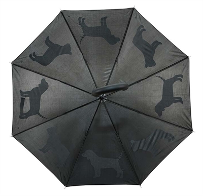 Paraplu honden reflecterend / zwart (85 CM)