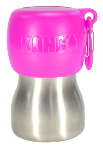 Kong h2o drinkfles rvs roze (280 ML)