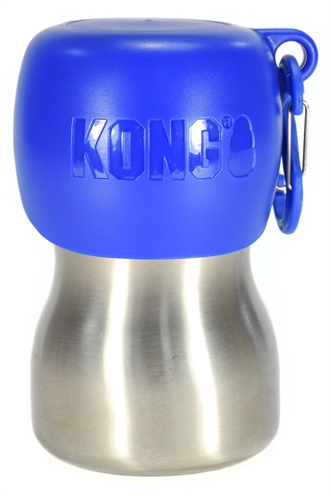 Kong h2o drinkfles rvs blauw (280 ML)