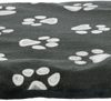 Trixie hondenkussen jimmy ovaal zwart met pootprint (70X47 CM)