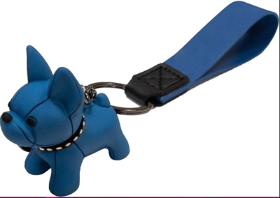 Croci sleutelhanger bulldog blauw (4,5 CM)