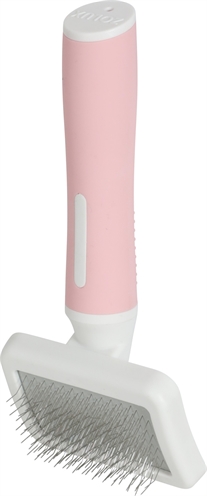 Zolux anah slickerborstel roze / wit (S 7,5X3,5X16,5 CM)
