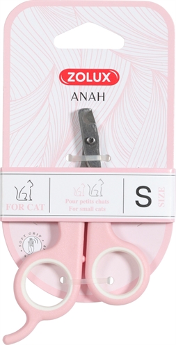 Zolux anah nagelschaar roze / wit (7X1X10,5 CM)