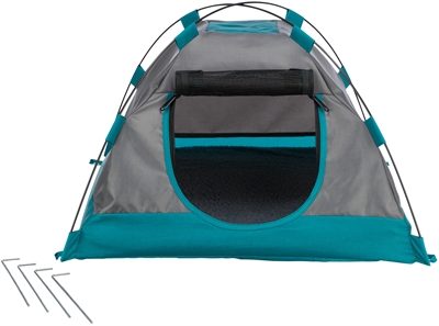 Trixie tent voor honden donkergrijs / petrol (47X47X34 CM)