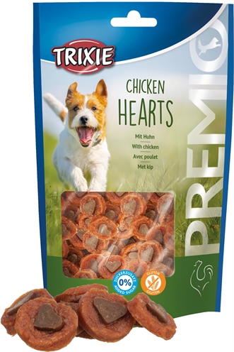 Trixie premio honden kip hartjes (100 GR)