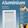 Petsafe hondenluik tot 18 kg aluminium wit (620)